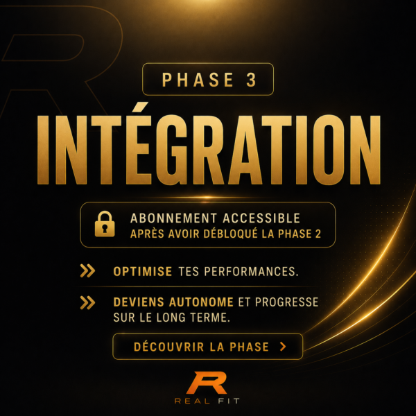 PHASE 3 | INTÉGRATION : L'Athlète Complet
